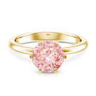 Rosec Jewels-IGI Certified Solitaire 3 Carat Lab Grown Pink Diamond Engagement Ring For Women