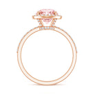 Rosec Jewels-2 Carat Lab Grown Pink Diamond Halo Engagement Ring with IGI Certificate
