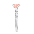 Rosec Jewels-IGI Certified 1 Carat Lab Grown Pink and White Diamond Heart Engagement Ring for Her