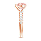 Rosec Jewels-2 Carat Heart Shape Lab Grown Pink Diamond Engagement Ring IGI Certified