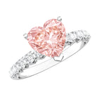 Rosec Jewels-2 Carat Heart Shape Lab Grown Pink Diamond Engagement Ring IGI Certified