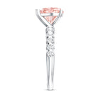 Rosec Jewels-2 Carat Heart Shape Lab Grown Pink Diamond Engagement Ring IGI Certified