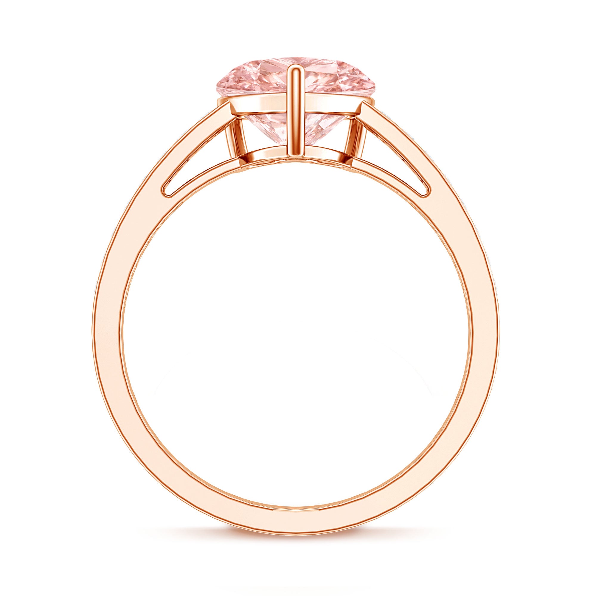 Rosec Jewels-2 Carat IGI Certified Lab Grown Pink Diamond Heart Engagement Ring For Women