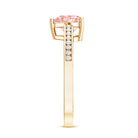 Rosec Jewels-IGI Certified Heart Shape Lab Grown Pink Diamond Engagement Ring 1 Carat