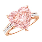 Rosec Jewels-IGI Certified 5 Carat Lab Grown Pink Diamond Heart Solitaire Engagement Ring