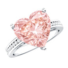 Rosec Jewels-IGI Certified 5 Carat Lab Grown Pink Diamond Heart Solitaire Engagement Ring