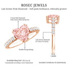 Rosec Jewels-IGI Certified Lab Grown Pink Diamond 2 Ct Heart Shape Engagement Ring
