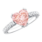 Rosec Jewels-IGI Certified Lab Grown Pink Diamond 2 Ct Heart Shape Engagement Ring