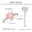Rosec Jewels-IGI Certified Lab Grown Pink Diamond 2 Ct Heart Shape Engagement Ring