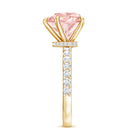 3 Carat Lab Grown Diamond Pink Heart Engagement Ring with IGI Certificate Fancy Pink - VS1 - Rosec Jewels