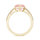 Lab Grown 2 Carat Pink Diamond Heart Engagement Ring with IGI Certificate Fancy Pink - VS1 - Rosec Jewels