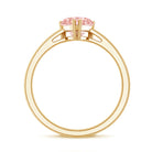 Lab Grown 1 Carat Pink Diamond Solitaire Promise Ring with IGI Certificate Fancy Pink - VS1 - Rosec Jewels