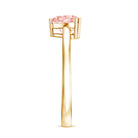 Lab Grown 1 Carat Pink Diamond Solitaire Promise Ring with IGI Certificate Fancy Pink - VS1 - Rosec Jewels