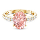 Rosec Jewels-3 Carat Lab Grown Pink Diamond Oval Solitaire Engagement Ring IGI Certified