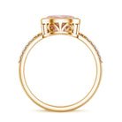 Rosec Jewels-Lab Grown 2 Carat Pink Diamond Oval East West Engagement Ring with IGI Certificate