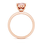 Rosec Jewels-IGI Certified 3 Carat Lab Grown Pink Diamond Oval Solitaire Engagement Ring