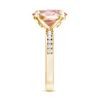 Rosec Jewels-IGI Certified 3 Carat Lab Grown Pink Diamond Oval Solitaire Engagement Ring