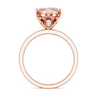 Rosec Jewels-IGI Certified Solitaire Lab Grown Pink Diamond Oval Engagement Ring 4 Carat