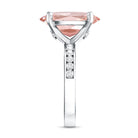 Rosec Jewels-5 Carat Oval Lab Grown Pink Diamond Statement Ring with IGI Certificate