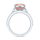 Rosec Jewels-5 Carat IGI Certified Lab Grown Pink Diamond Oval Engagement Ring Set