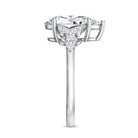 3 Carat Lab Grown Pear Shaped Diamond Engagement Ring with IGI Certificate Lab - ( E-VS1 ) - Rosec Jewels