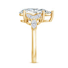 Rosec Jewels-IGI Certified 5 Carat Pear Shaped Lab Grown Diamond Huge Cocktail Ring