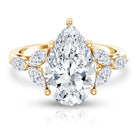 Rosec Jewels-IGI Certified 5 Carat Pear Shaped Lab Grown Diamond Huge Cocktail Ring