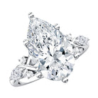 Rosec Jewels-IGI Certified 5 Carat Pear Cut Lab Grown Diamond Big Statement Ring
