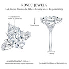 Rosec Jewels-IGI Certified 5 Carat Pear Cut Lab Grown Diamond Big Statement Ring