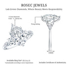 Rosec Jewels-Lab Grown 3 Carat Diamond Vintage Looking Engagement Ring with IGI Certificate
