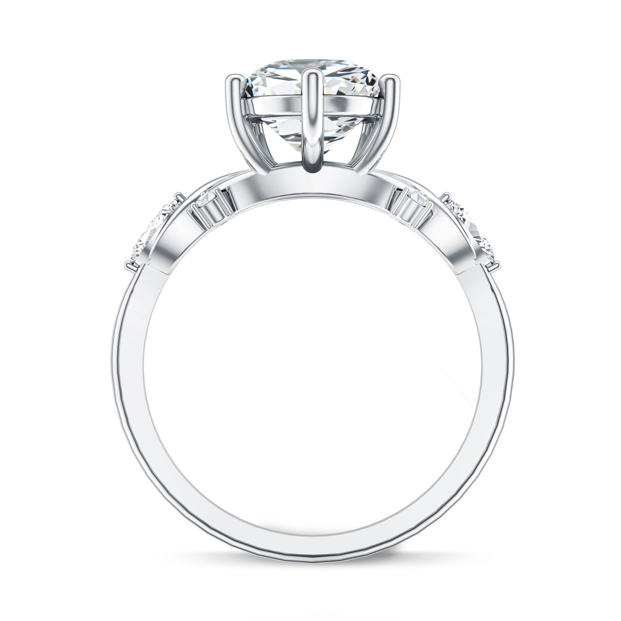 Rosec Jewels-Lab Grown 3 Carat Diamond Vintage Looking Engagement Ring with IGI Certificate