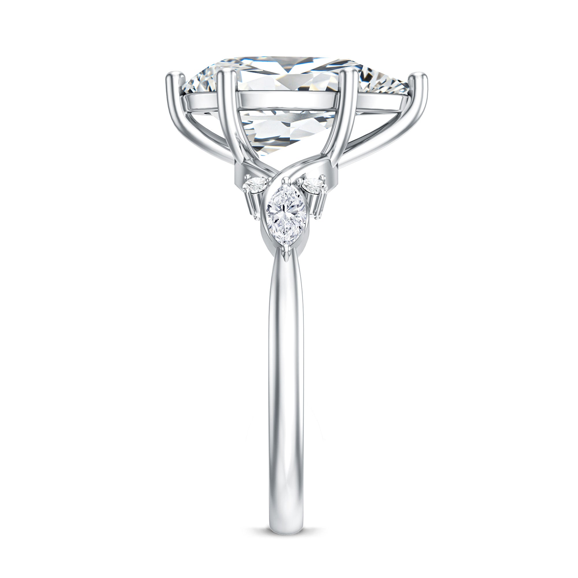 Rosec Jewels-Lab Grown 3 Carat Diamond Vintage Looking Engagement Ring with IGI Certificate