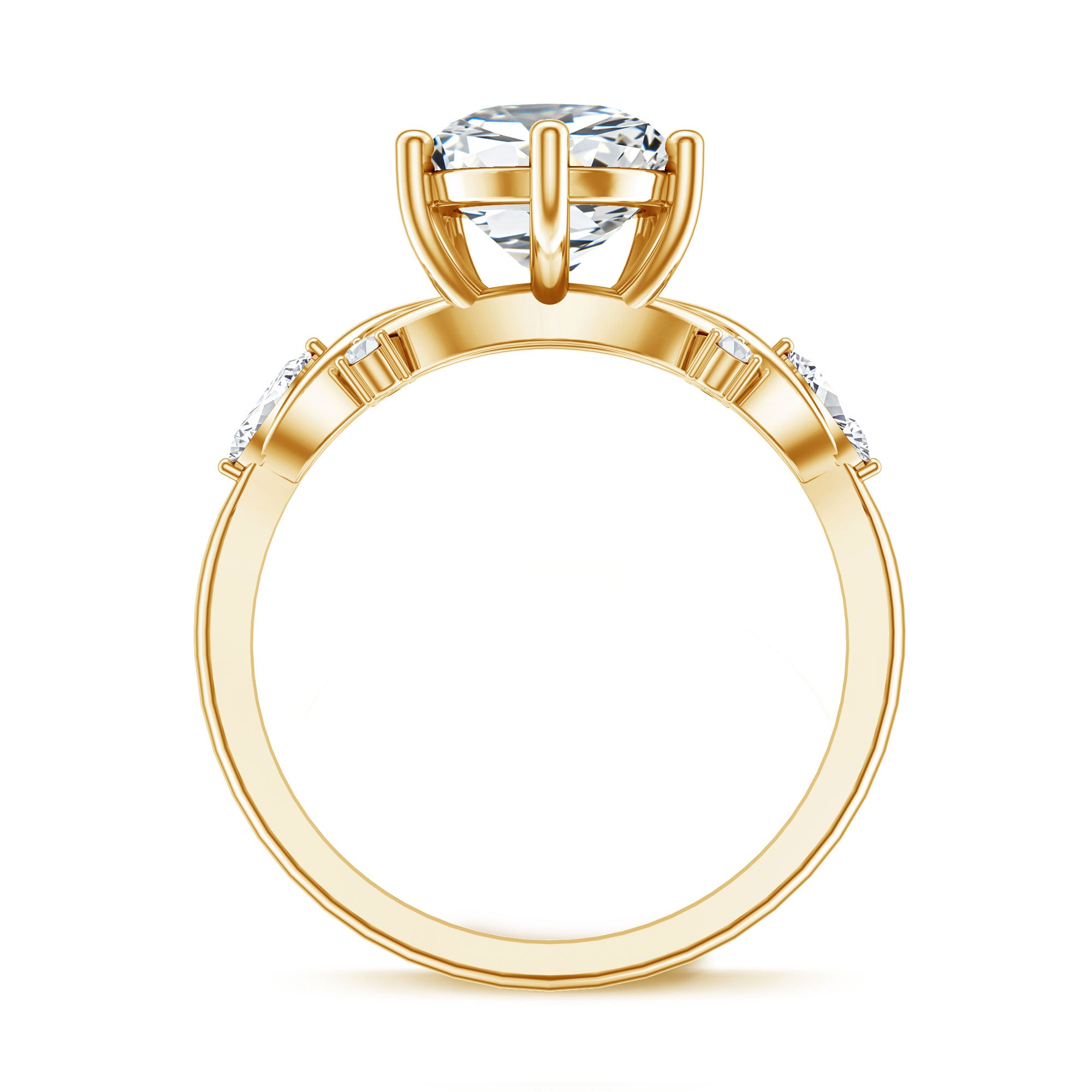 Rosec Jewels-Lab Grown 3 Carat Diamond Vintage Looking Engagement Ring with IGI Certificate