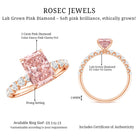 Rosec Jewels-Lab Grown Pink Diamond 2 Carat Radiant Cut Engagement Ring IGI Certified