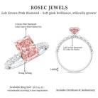 Rosec Jewels-Lab Grown Pink Diamond 2 Carat Radiant Cut Engagement Ring IGI Certified