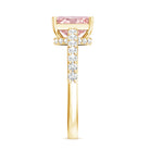Rosec Jewels-2 Ct Radiant Cut Lab Grown Pink Diamond Hidden Halo Engagement Ring IGI Certified