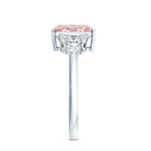 Rosec Jewels-IGI Certified 2 Carat Radiant Cut Lab Pink and White Diamond Engagement Ring For Women