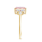 Rosec Jewels-IGI Certified 2 Carat Radiant Cut Lab Pink and White Diamond Engagement Ring For Women