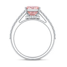 Rosec Jewels-Radiant Cut 3 Carat Lab Grown Pink Diamond Engagement Ring with IGI Certificate