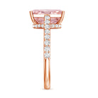 Rosec Jewels-IGI Certified 4 Carat Lab Grown Pink Diamond Radiant Cut Engagement Ring with Hidden Halo