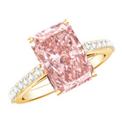 Rosec Jewels-IGI Certified 4 Carat Lab Grown Pink Diamond Radiant Cut Engagement Ring with Hidden Halo
