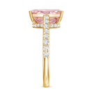 Rosec Jewels-IGI Certified 4 Carat Lab Grown Pink Diamond Radiant Cut Engagement Ring with Hidden Halo