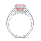 Rosec Jewels-Radiant Cut 5 Carat Lab Grown Pink Diamond Engagement Ring with IGI Certificate