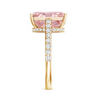 Rosec Jewels-Radiant Cut 5 Carat Lab Grown Pink Diamond Engagement Ring with IGI Certificate
