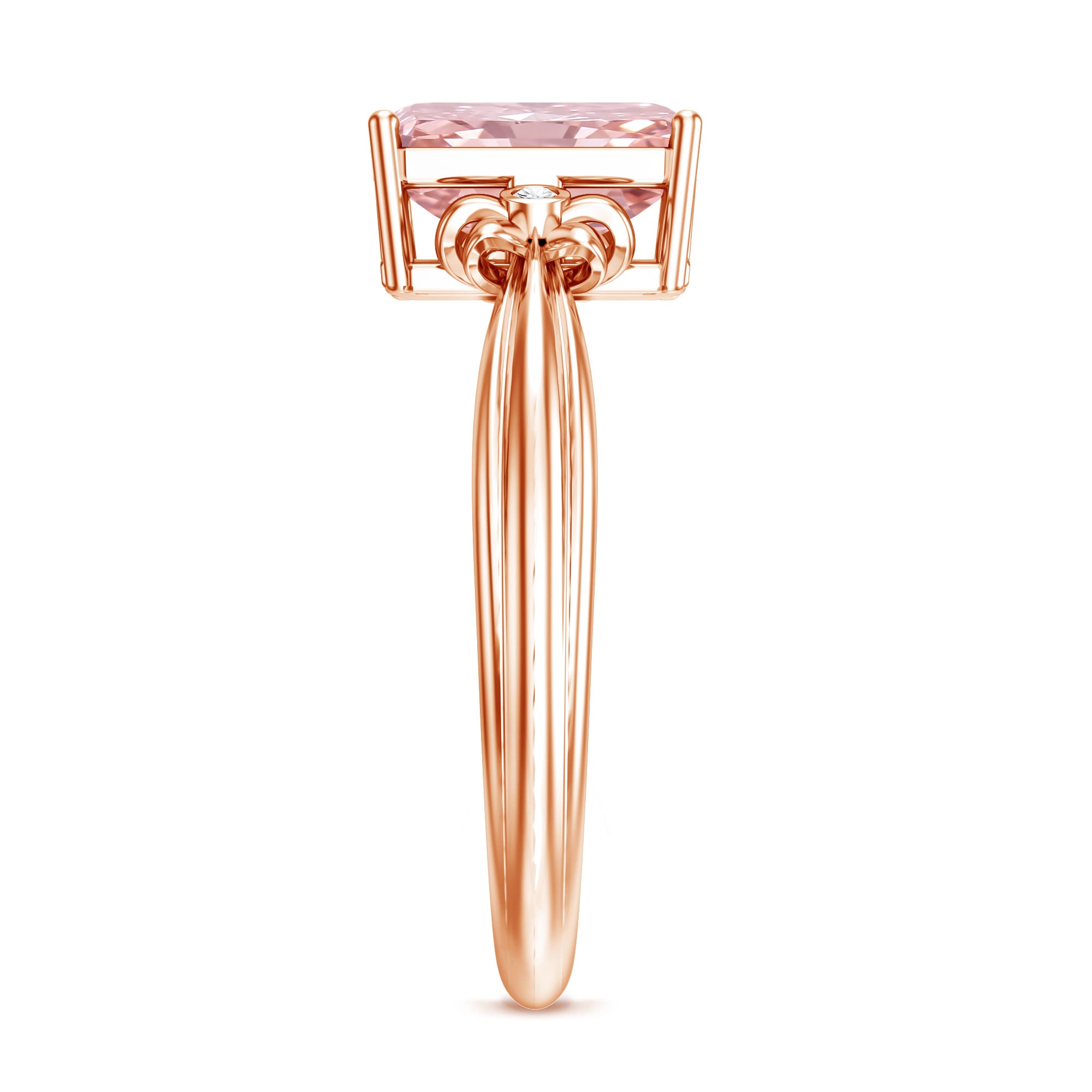 Rosec Jewels-Lab Grown 2 Carat Fancy Pink Diamond Solitaire Engagement Ring IGI Certified