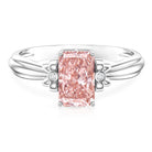 Rosec Jewels-Lab Grown 2 Carat Fancy Pink Diamond Solitaire Engagement Ring IGI Certified