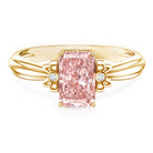 Rosec Jewels-Lab Grown 2 Carat Fancy Pink Diamond Solitaire Engagement Ring IGI Certified