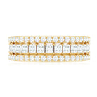 Zircon Stackable Band Ring Set of 3 AAAA - Rosec Jewels