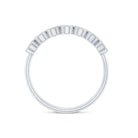 Certified Diamond Anniversary Band in Bezel Setting Natural - ( HI-SI ) - Rosec Jewels