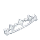 Certified 5 Stone Diamond Dainty Ring Natural - ( HI-SI ) - Rosec Jewels